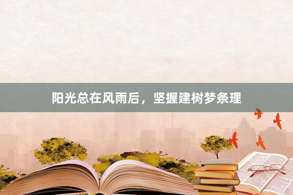 阳光总在风雨后，坚握建树梦条理